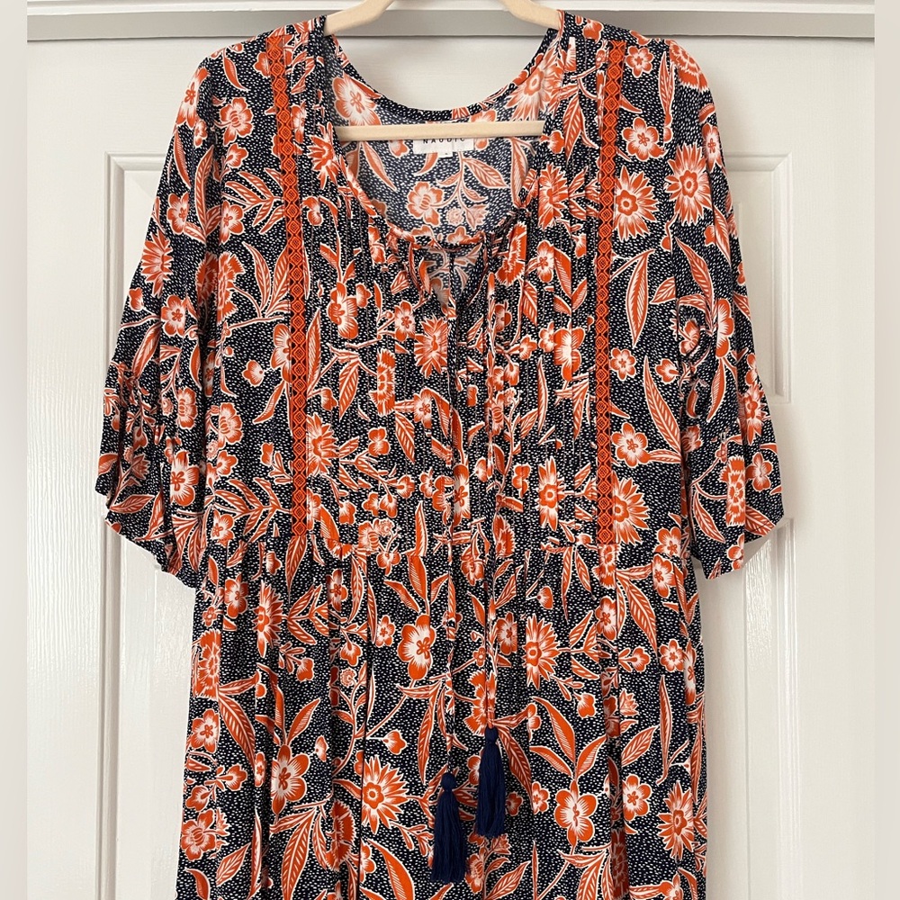 Naudic Harmony Dress, Orange, size S